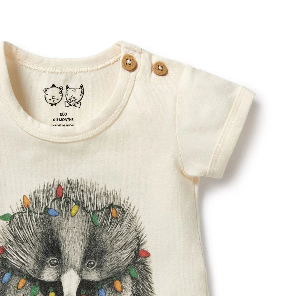 Puggle Organic Christmas Bodysuit