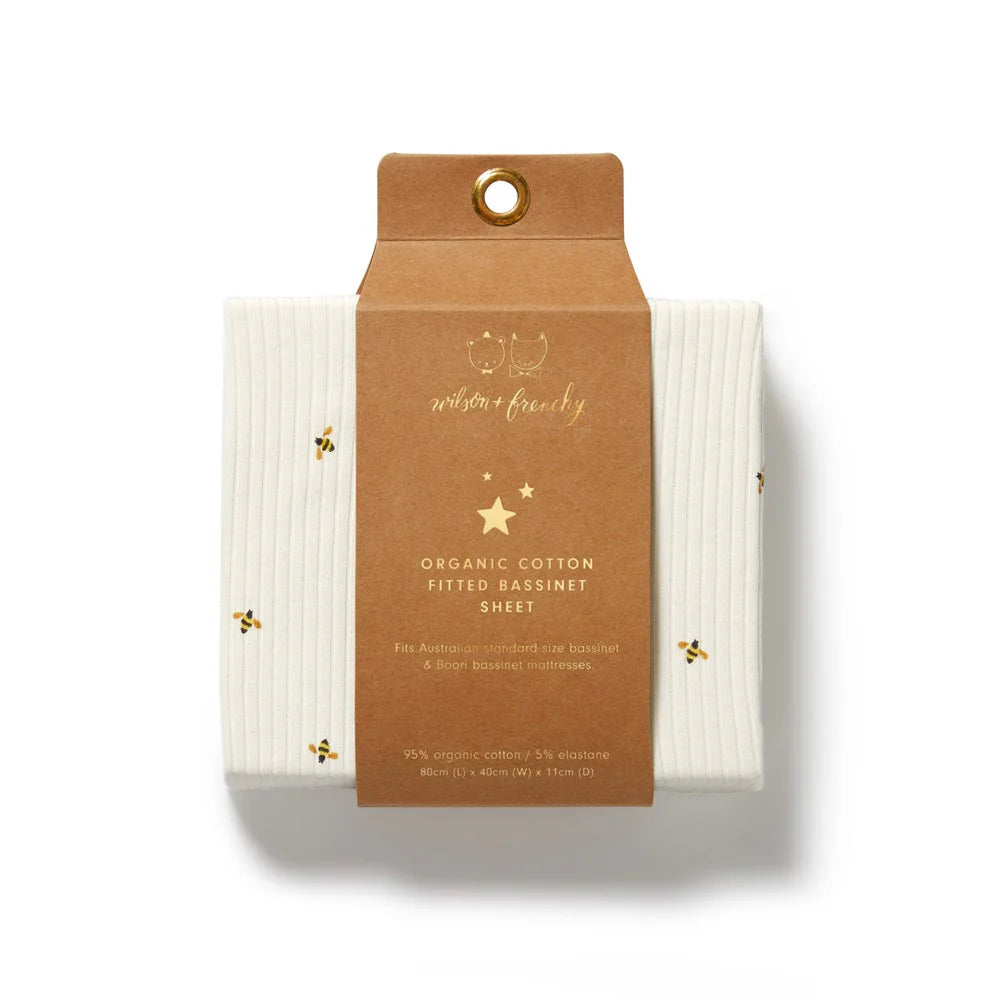 Bee Mine Organic Bassinet Sheet