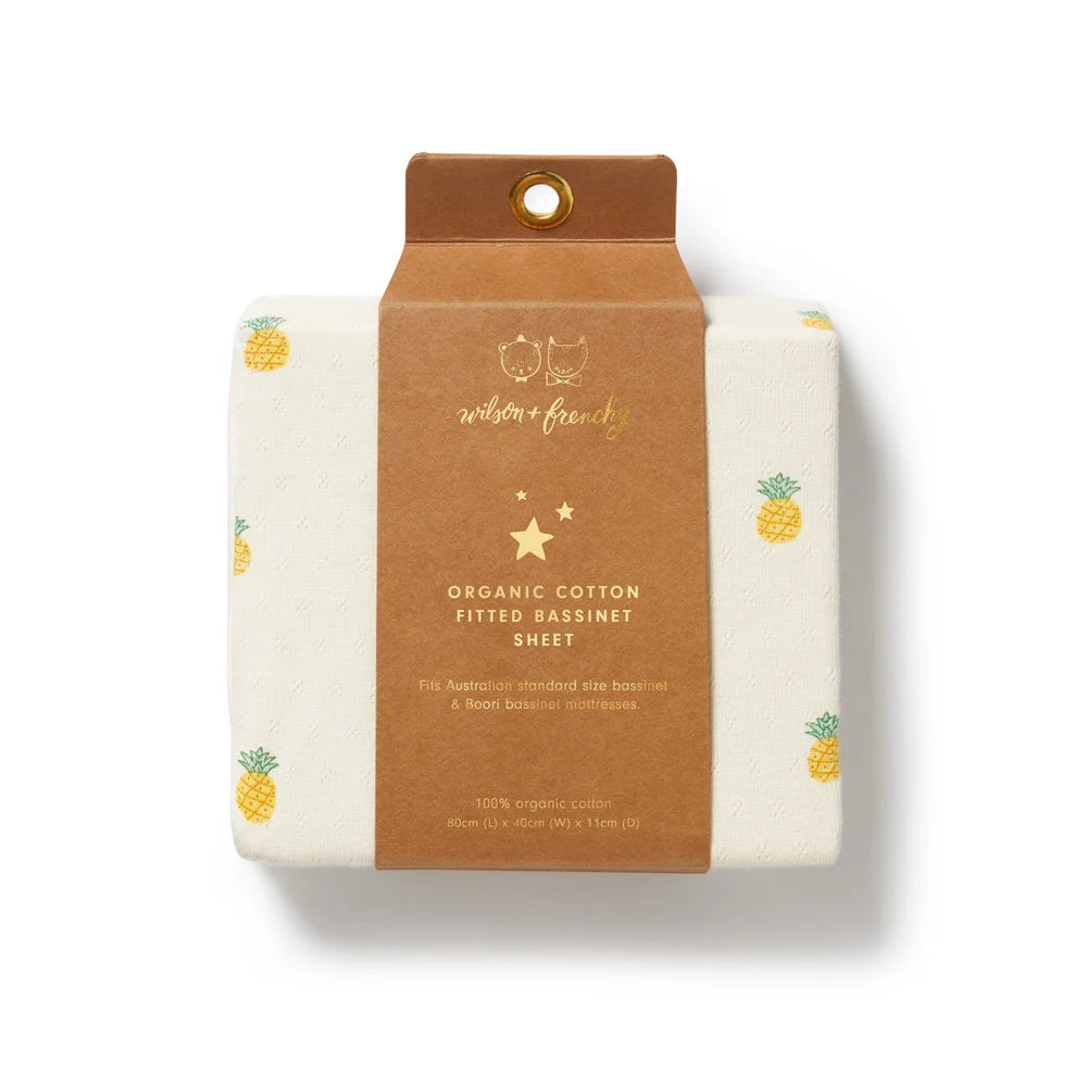 Piney Pals Organic Bassinet Sheet