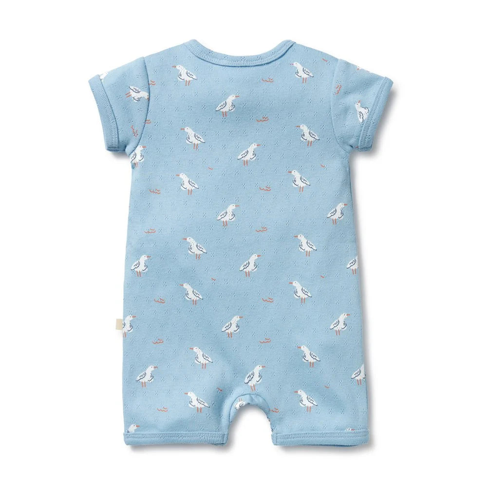 
                      
                        Sunny Seagulls Pointelle Organic Boyleg Zipsuit
                      
                    