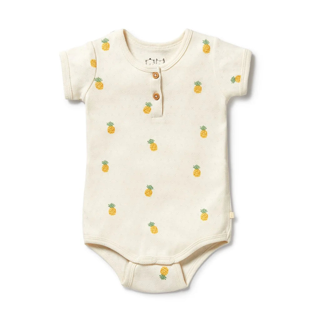 
                      
                        Piney Pals Organic Pointelle Henley Body Suit
                      
                    
