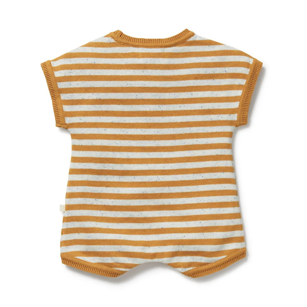 
                      
                        Golden Wave Stripe Organic Knitted Growsuit
                      
                    