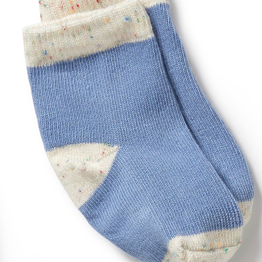 
                      
                        Organic 3 Pack Baby Socks | Endive, Bluebell & Blue
                      
                    