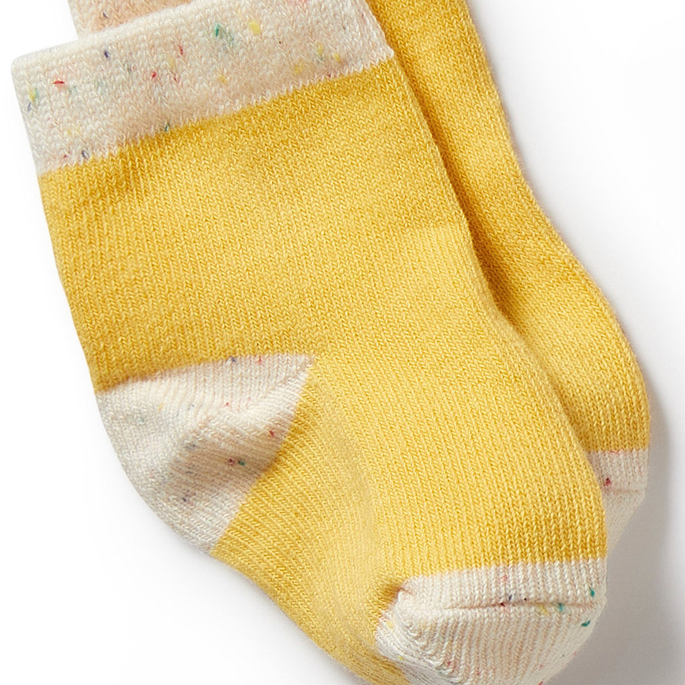 
                      
                        Organic 3 Pack Baby Socks | Dijon, Pink & Fleck
                      
                    