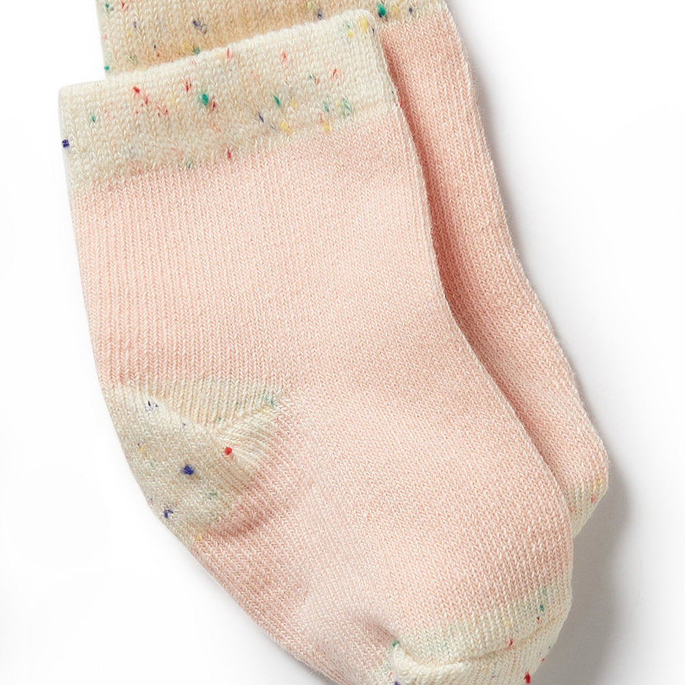 
                      
                        Organic 3 Pack Baby Socks | Dijon, Pink & Fleck
                      
                    