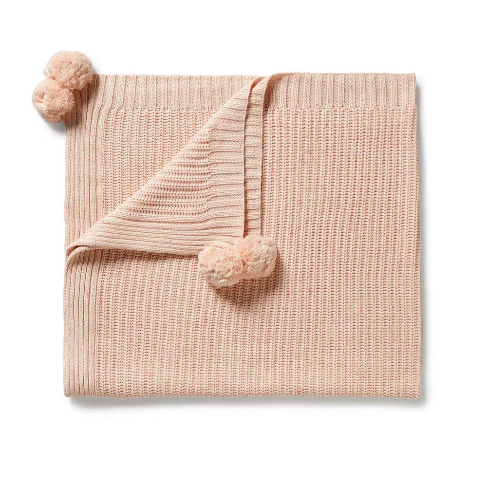 Fairy Floss Organic Knitted Blanket