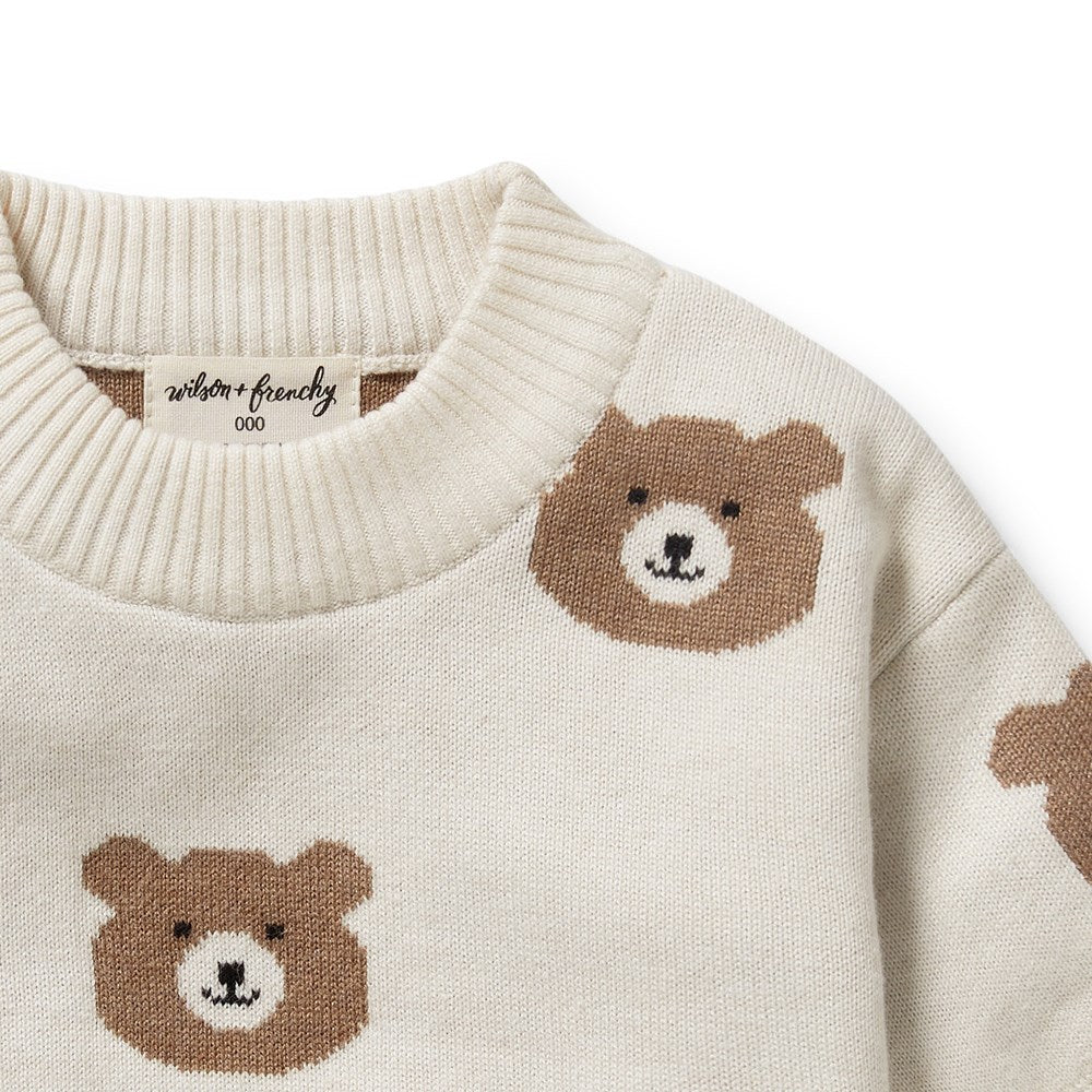 
                      
                        Beary Cute Organic Knitted Jacquard Jumper
                      
                    