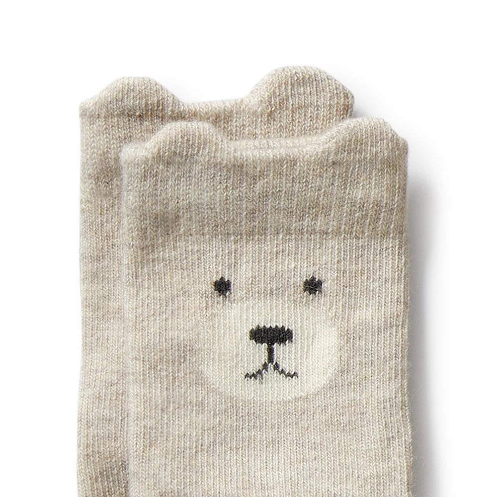 
                      
                        Organic 4 Pack Baby Socks Cloud & Walnut
                      
                    