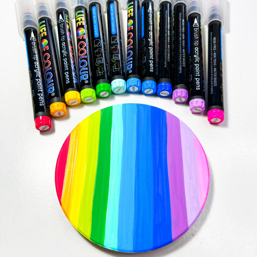 
                      
                        Brush Tip Acrylic Paint Pens | Wildflowers
                      
                    