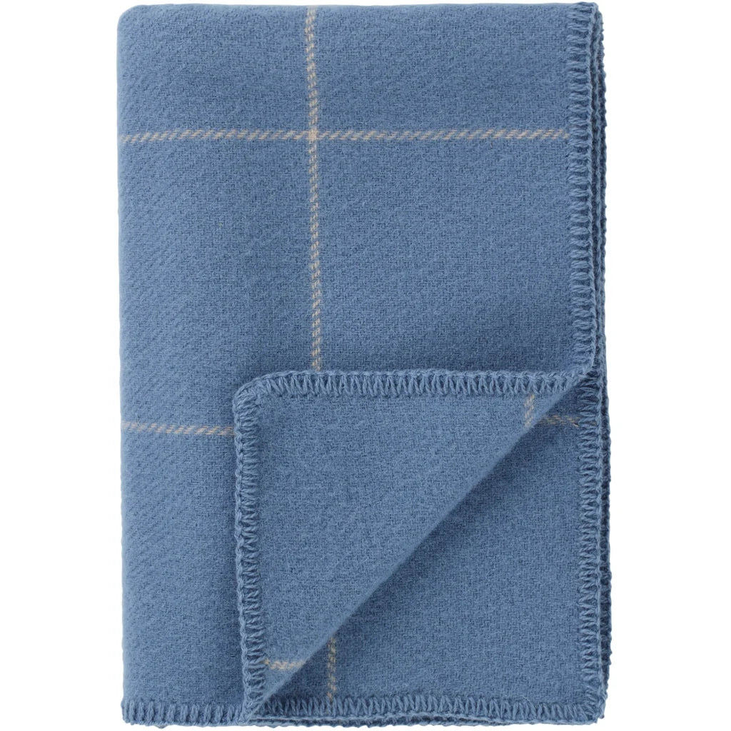 Wool Baby Blanket | Blue Spruce & Caramel