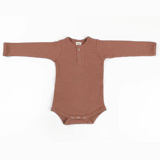 Cotton Rib Baby Bodysuit | Crepe