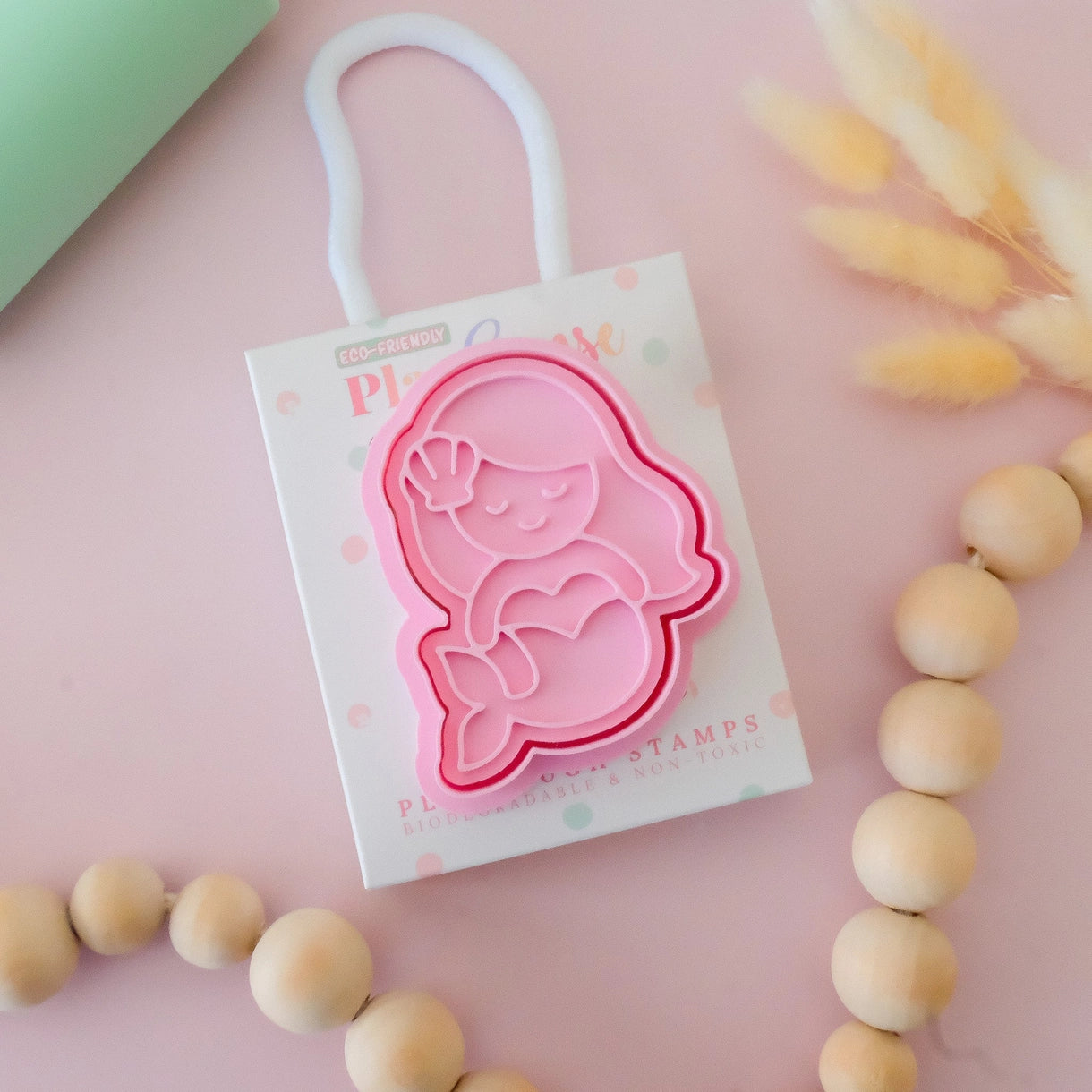 Eco Playdough Stamp Pink Mermaid