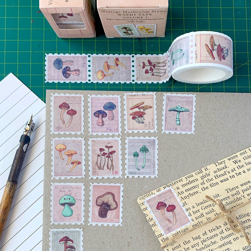 
                      
                        Vintage Mushroom Volume I - Stamp Washi Tape
                      
                    