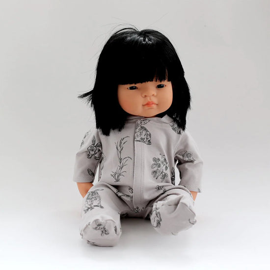 Load image into Gallery viewer, Doll Sleep Suit | Grey Burrowers
