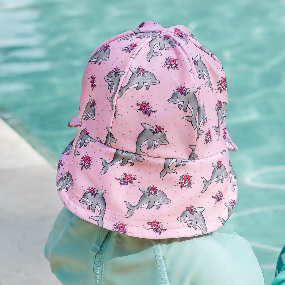
                      
                        Swim Legionnaire Flap Beach Hat Dolphin
                      
                    