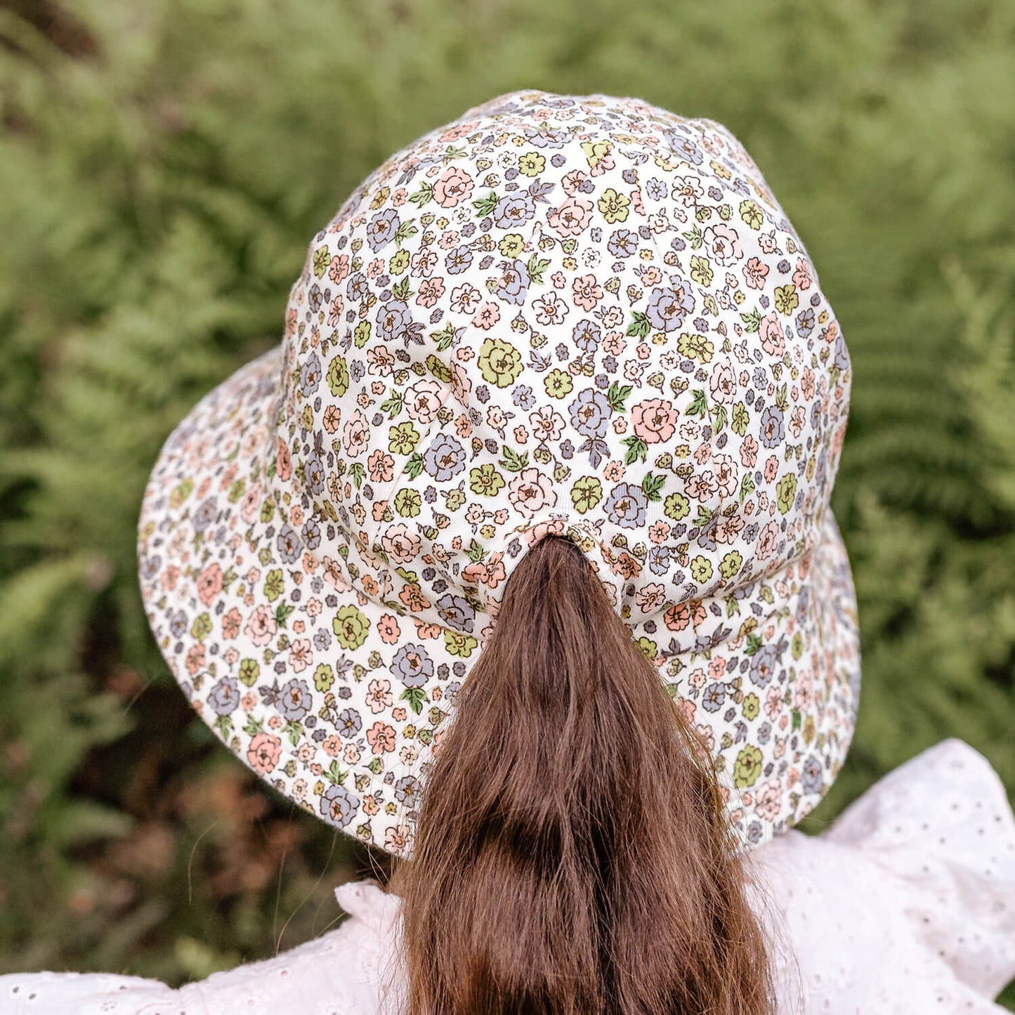 Ponytail Bucket Sun Hat Floret