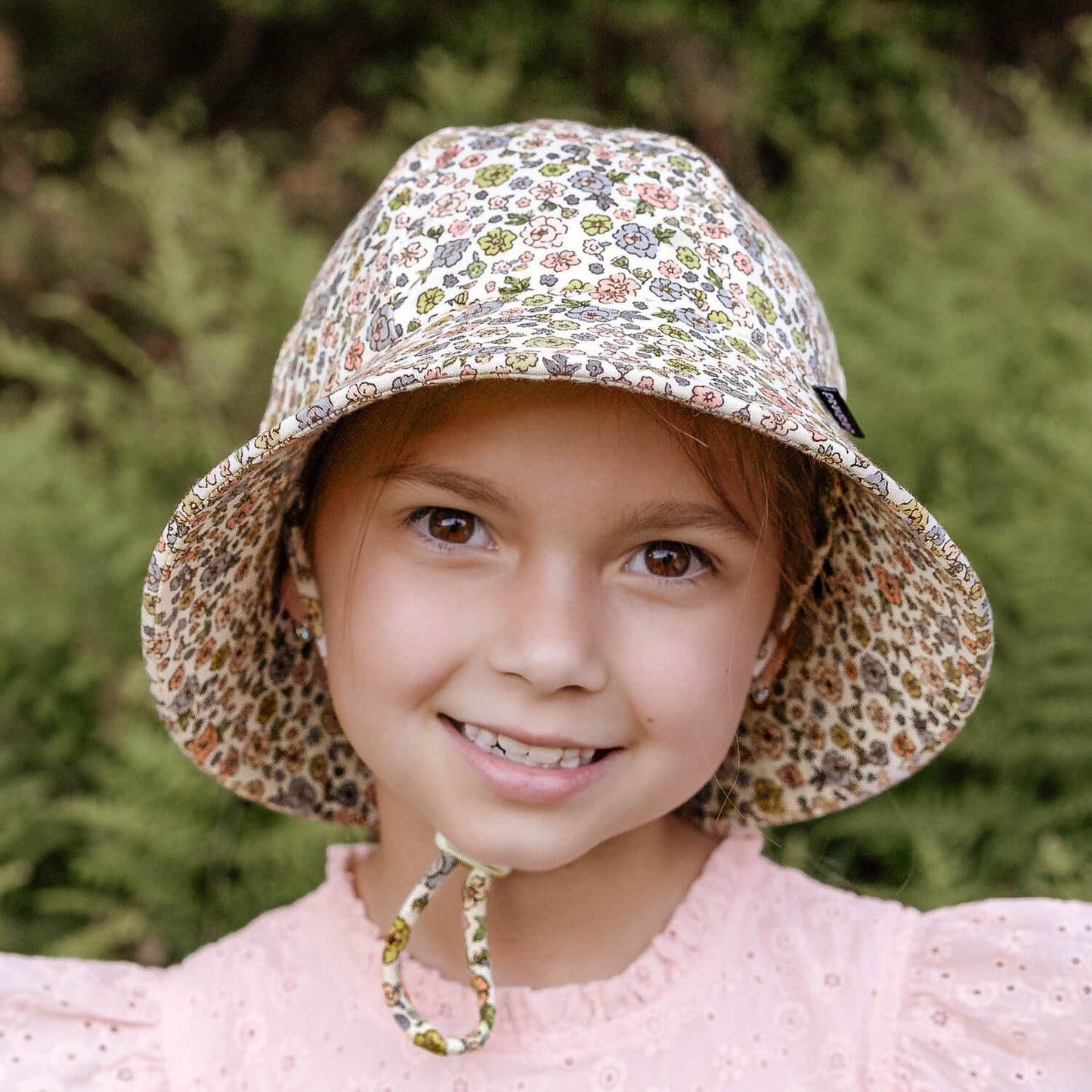 Ponytail Bucket Sun Hat Floret