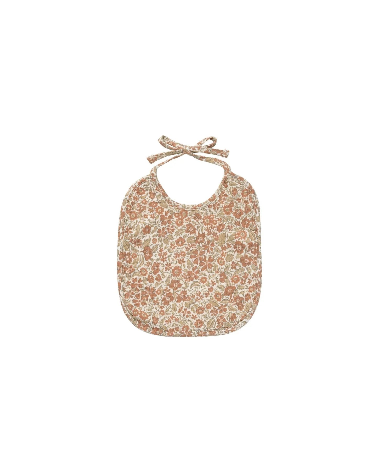 Woven Tie Bib | Rose Garden