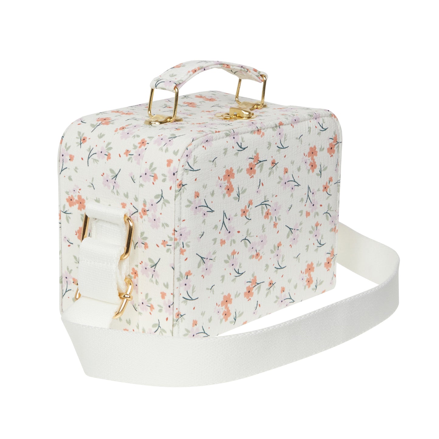 Load image into Gallery viewer, Floral Suitcase Bag | Spring Bunny
