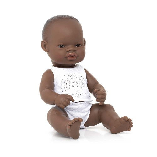 Load image into Gallery viewer, Anatomically Correct Baby Doll | African Boy | 32cm
