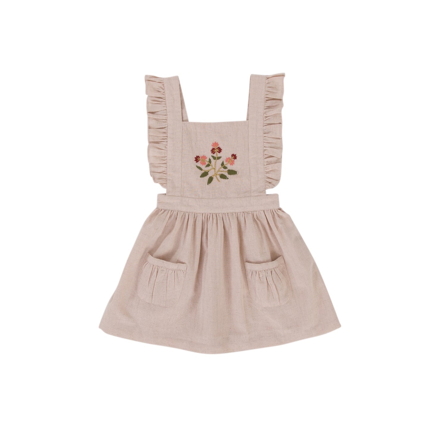 Clara Pinafore - Dusty Pink