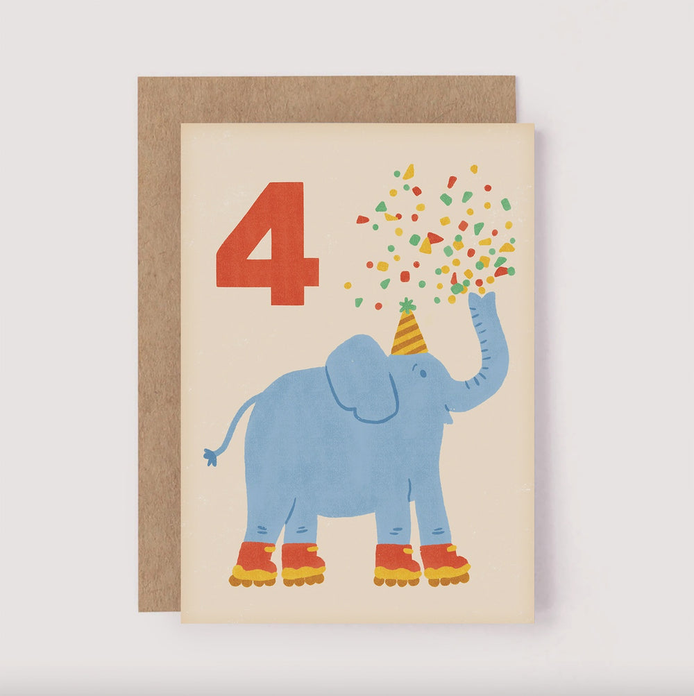 Birthday Milestone Card | 4th Birthday