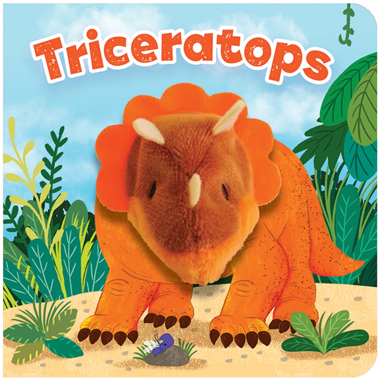 Finger Puppet Book | Triceratops