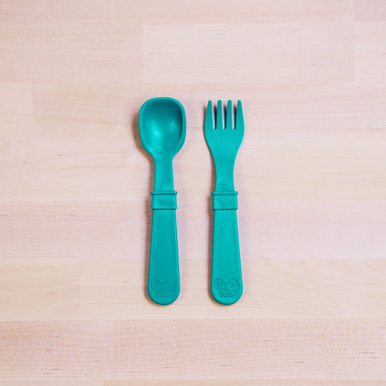 Load image into Gallery viewer, Forks &amp;amp; Spoons | Teal | Individual
