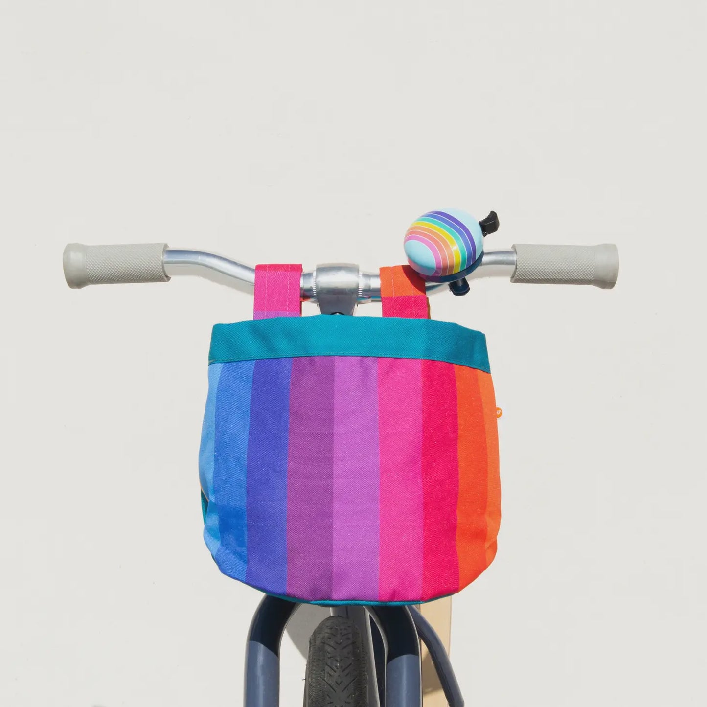 Bike & Scooter Front Canvas Basket | Rainbow