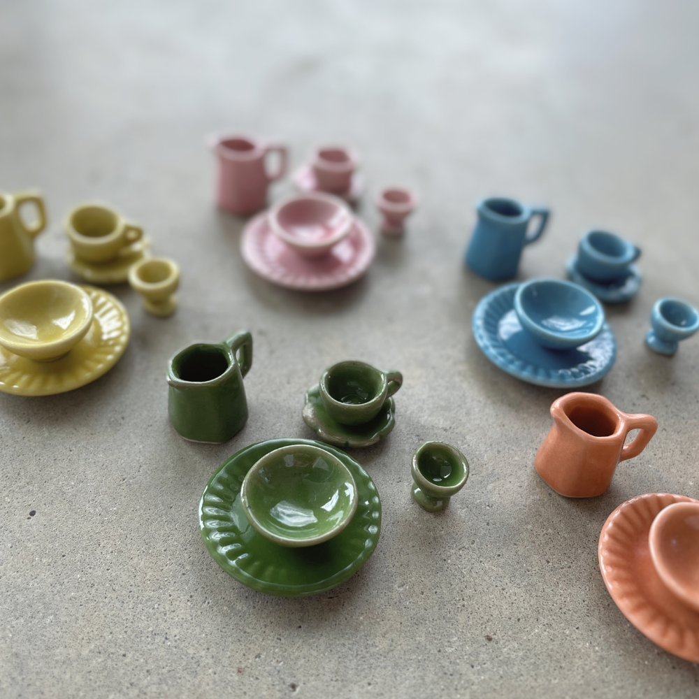 Ceramic Miniature Table Setting – Kuddly Kids