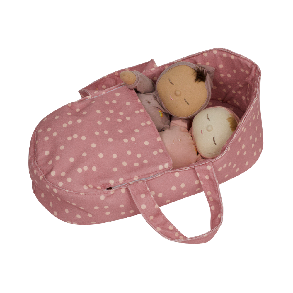 Dinkum Doll Carry Cot | Polka Dot