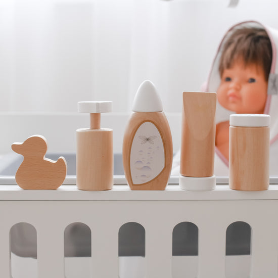 Wooden Role Play Set | Doll Care & Bathing