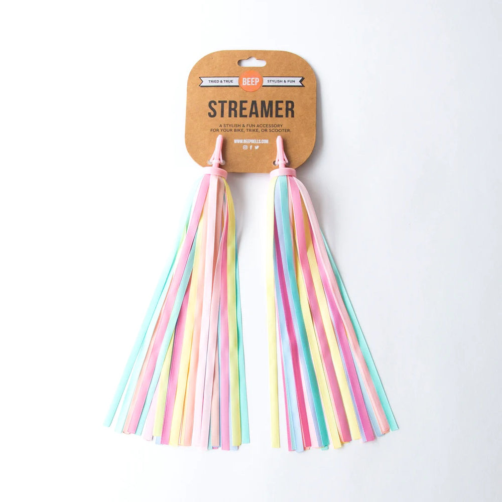 Ribbon Bike & Scooter Streamer | Pastel Rainbow