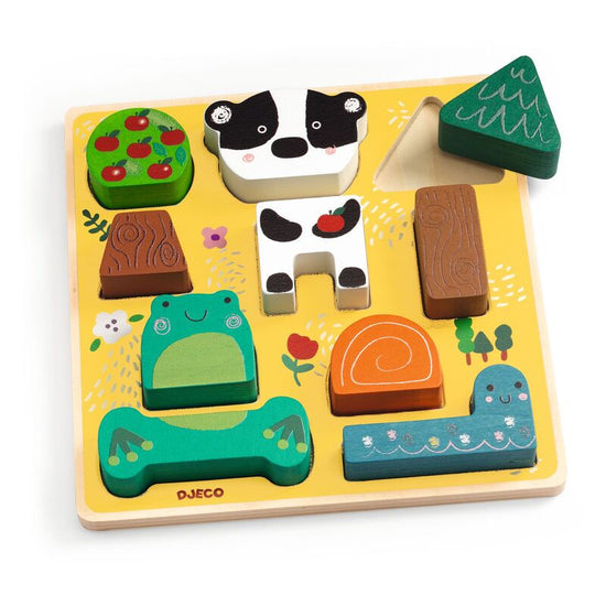 Happy Puzz & Match Wooden Puzzle