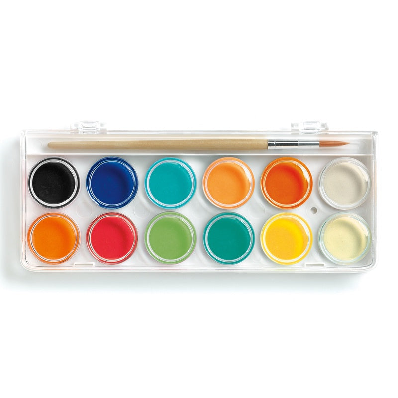 Classic Gouache Colour Cakes | Set of 12 – Kuddly Kids