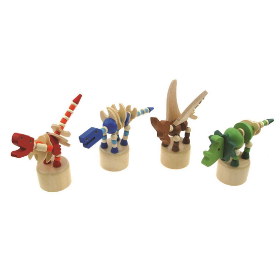 Wooden Dancing Dinosaurs | Assorted
