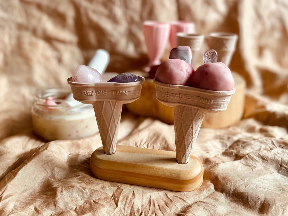 Wooden Icecream Cone Holder | 2-Hole