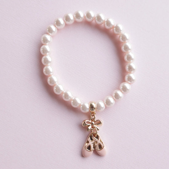Load image into Gallery viewer, Ballet Slippers Pearl Bracelet
