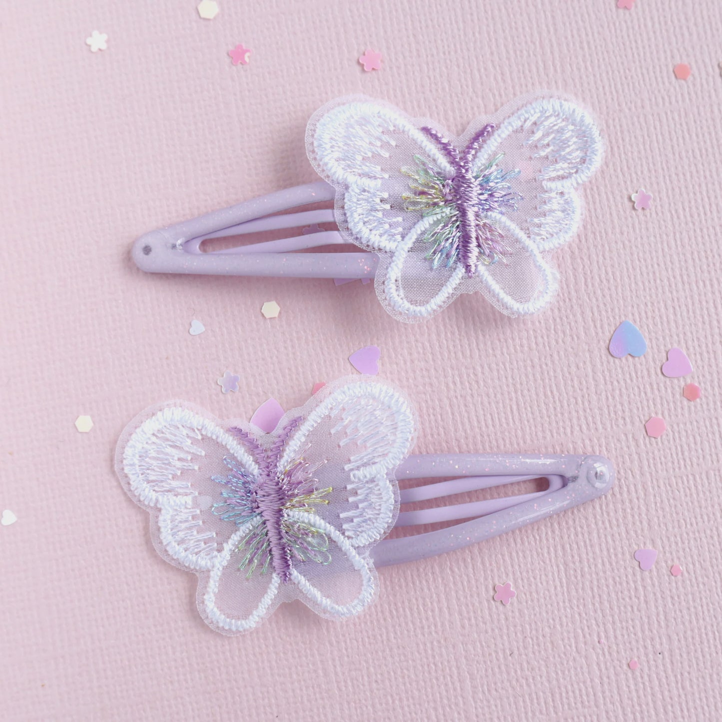 Flutter By Butterfly Purple Hair Clips