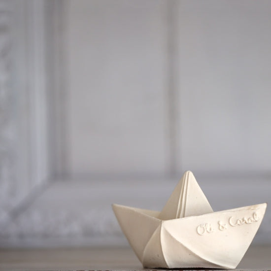 Origami Boat | White