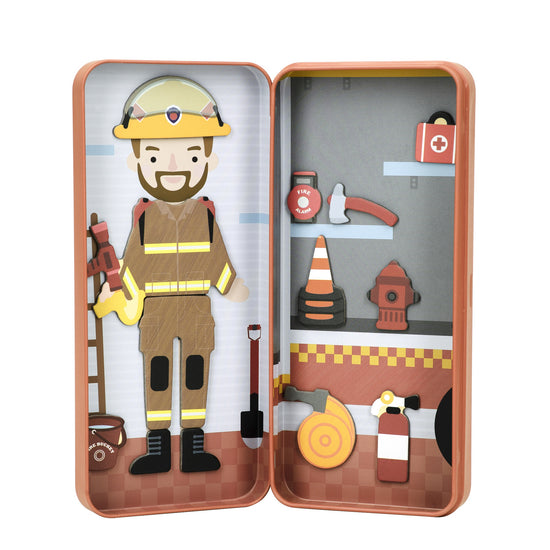 Load image into Gallery viewer, Magnetic Puzzle Box | Firefighter
