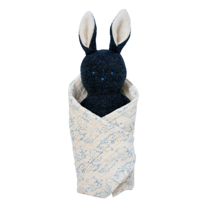 Burp Cloth and Rattle | Bunny