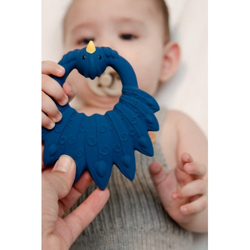 Peacock Teether | Blue