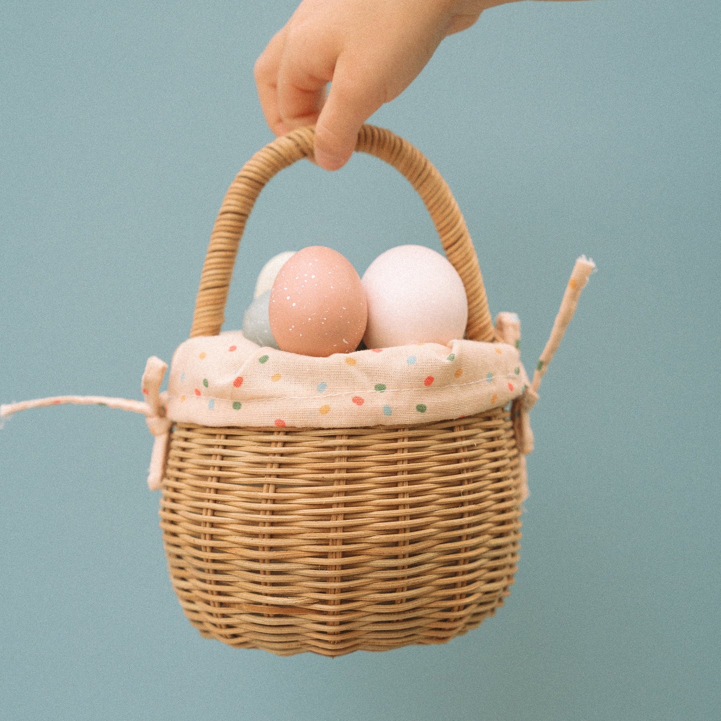 Rattan Berry Basket With Lining | Gumdrop