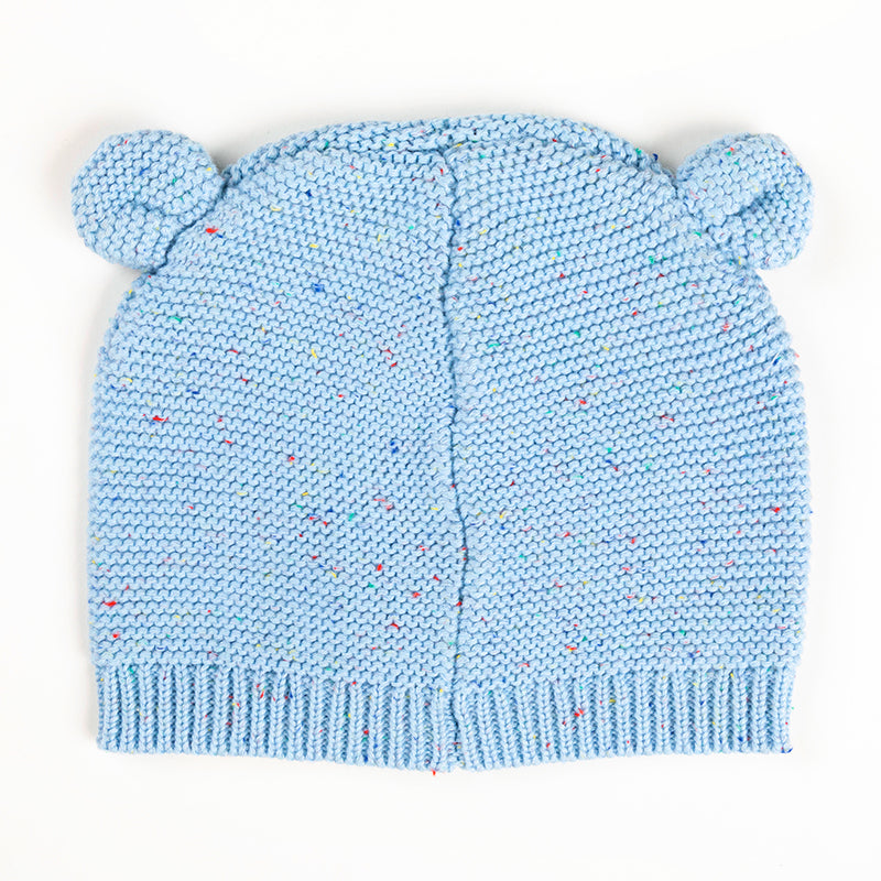 Bear Beanie | Mist Speckle Knit