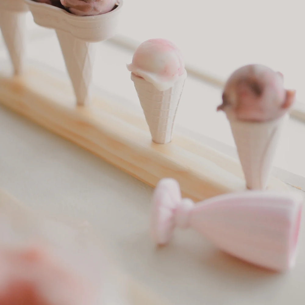 Wooden Icecream Cone Holder | 4-Hole