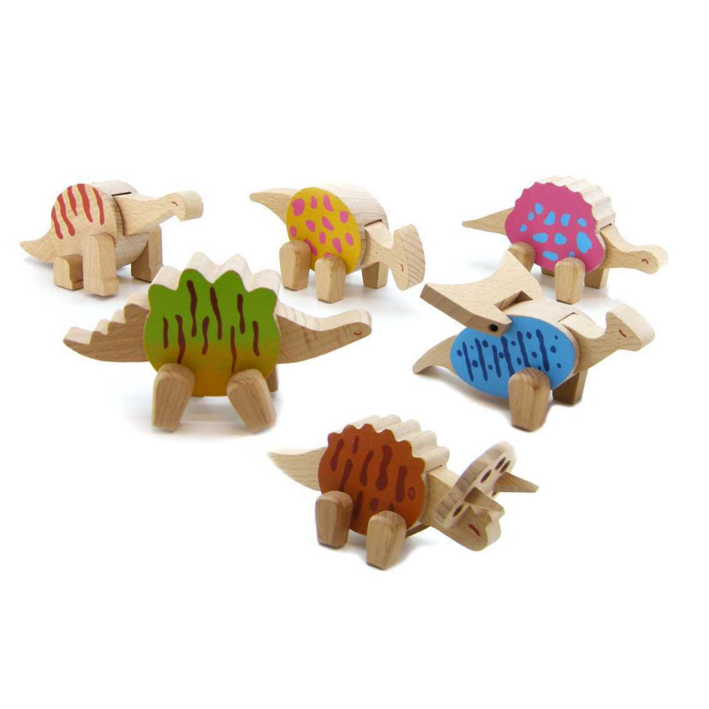 Load image into Gallery viewer, Wooden Flexible Dinosaurs | Assorted
