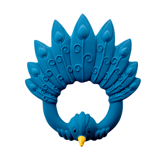 Peacock Teether | Blue