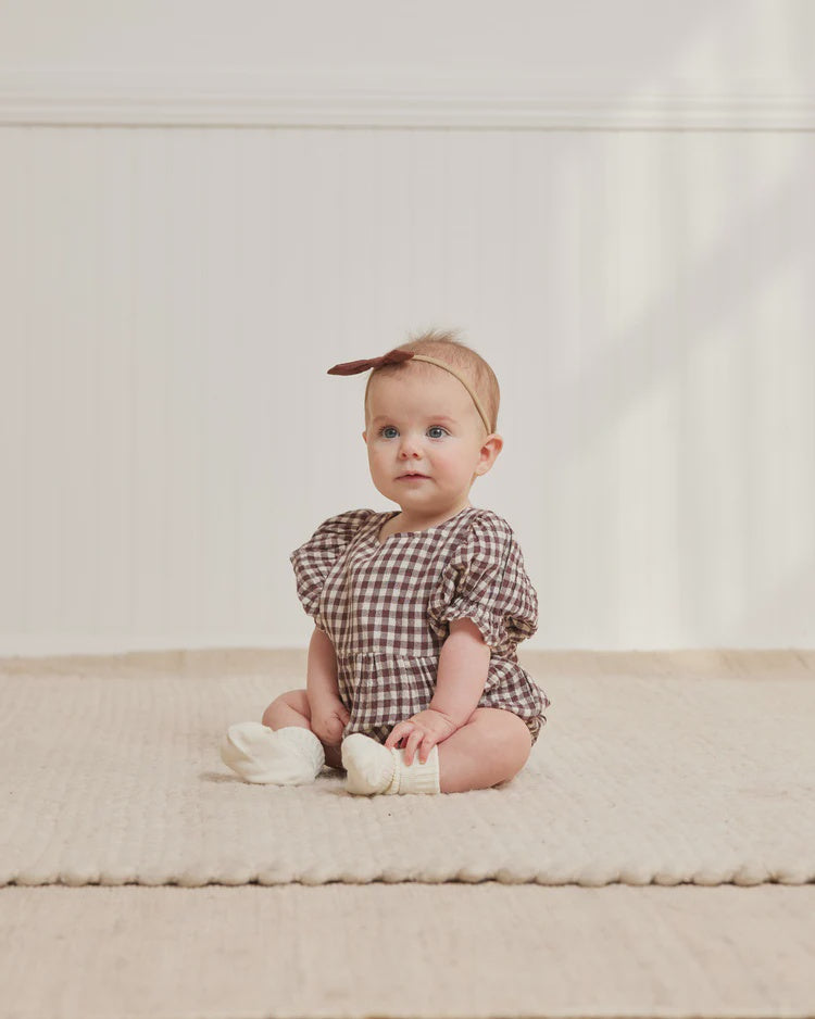 Load image into Gallery viewer, Cosette Romper | Plum Gingham
