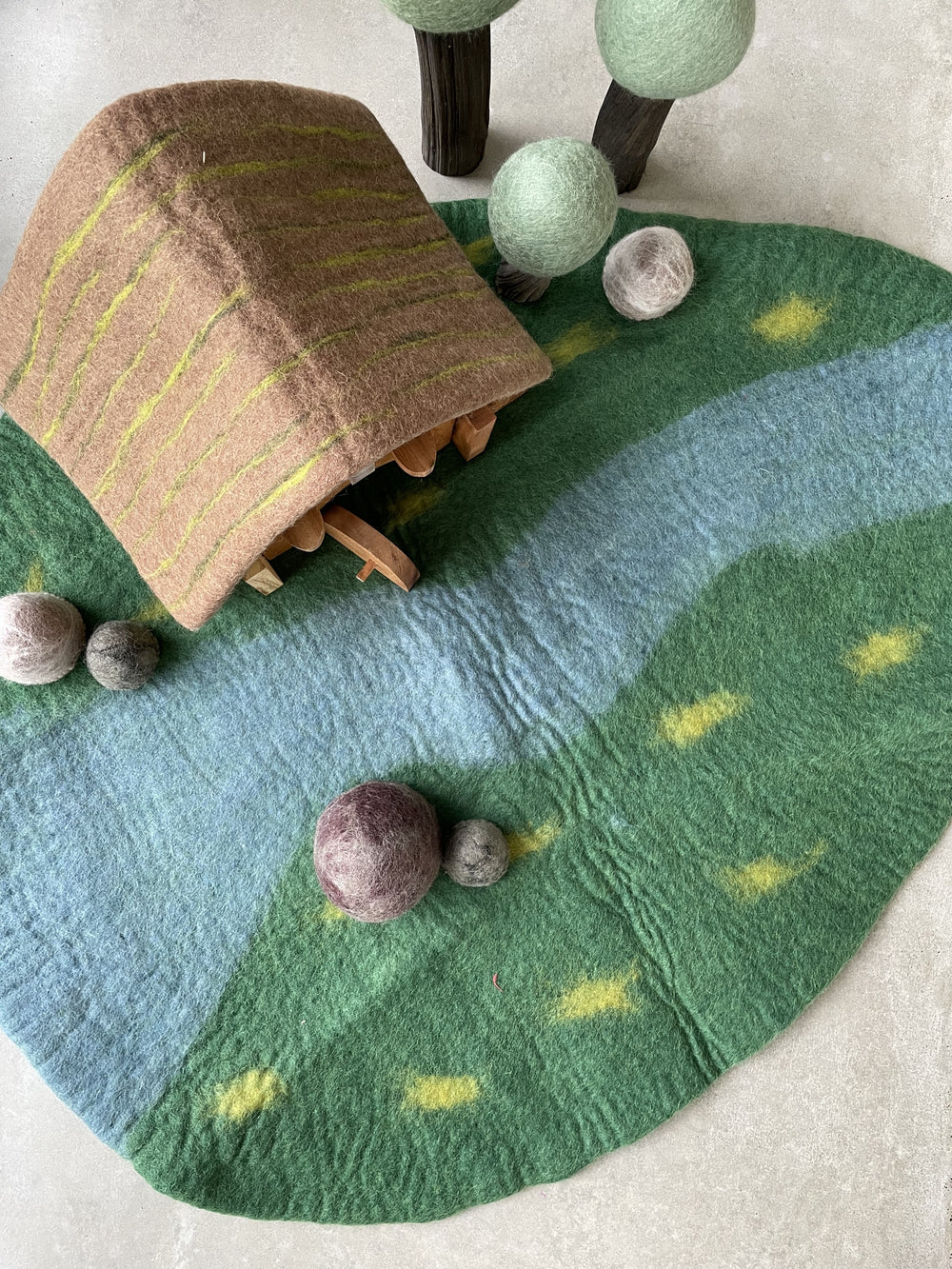 Felt Play Mat | River